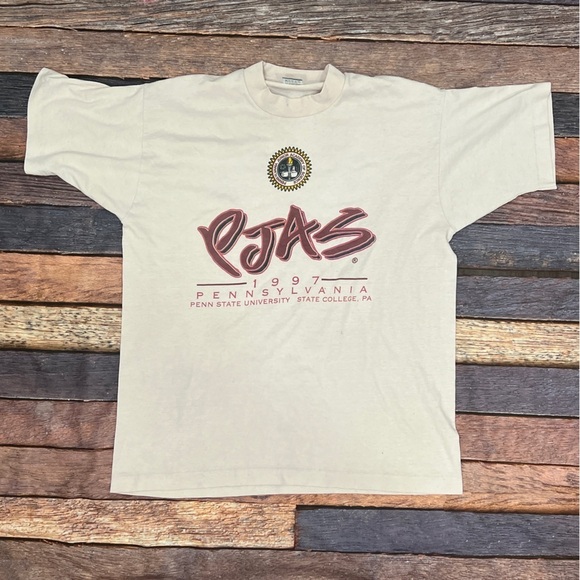 Vintage PJAS 1997 Penn State University Nittany Lions College 90s Tshirt - Picture 1 of 3